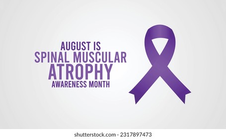 Vector graphic of Spinal Muscular Atrophy Awareness month.banner design template Vector illustration background design.