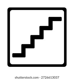 vector graphic of stairs icon.