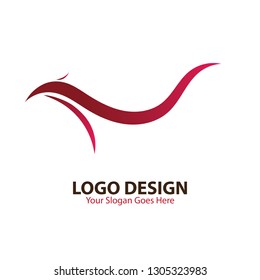 Vector graphic sticker logo design. Editable file in eps.10. Creative, simple and easy to use. Red gradient color.