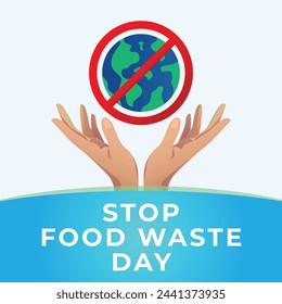 vector graphic of Stop Food Waste Day ideal for Stop Food Waste Day celebration.