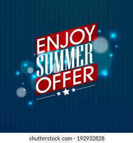 vector graphic for summer holidays  offer. 