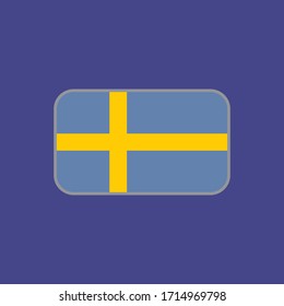 vector graphic of the sweden state flag