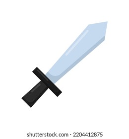 Vector graphic of sword. Simple game sword illustration with flat design style. Suitable for content design assets