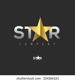 Vector graphic symbol with stylized star