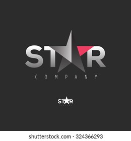 Vector graphic symbol with stylized star