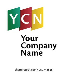 Vector graphic symbol for your company. Green, red and yellow version.