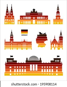 Vector graphic symbols of Germany