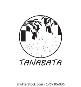 vector graphic of tanabata japanese star festival