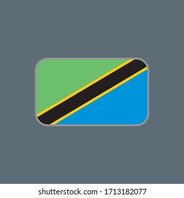 vector graphic of the tanzania state flag