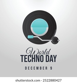 Vector gráfico del Techno Day ideal para la celebración del Techno Day.