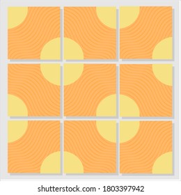 Vector Graphic of template social media whit orange ,yellow  and color scheme.perfect to use for food bussinesn and more