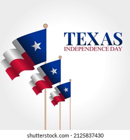 vector graphic of texas independence day good for texas independence day celebration. flat design. flyer design.flat illustration.