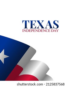 vector graphic of texas independence day good for texas independence day celebration. flat design. flyer design.flat illustration.