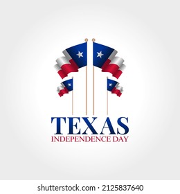 vector graphic of texas independence day good for texas independence day celebration. flat design. flyer design.flat illustration.