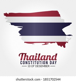 vector graphic of Thailand constitution day good for Thailand constitution day celebration. flat design. flyer design.flat illustration.