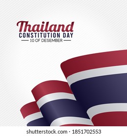 vector graphic of Thailand constitution day good for Thailand constitution day celebration. flat design. flyer design.flat illustration.