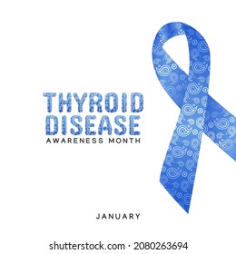 vector graphic of thyroid disease awareness month good for thyroid disease awareness month celebration. flat design. flyer design.flat illustration.