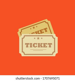 Vektorillustration Graphic of Ticket Icon mit flachem Design-Stil. Ticket-Flachsymbol.