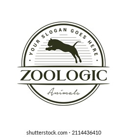 Gráfico vectorial del diseño del logotipo vintage del tigre
