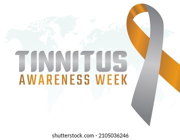 vector graphic of tinnitus awareness week good for tinnitus awareness week celebration. flat design. flyer design.flat illustration.