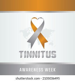 vector graphic of tinnitus awareness week good for tinnitus awareness week celebration. flat design. flyer design.flat illustration.