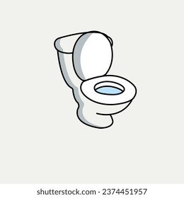 vector graphic of toilet good for national toilet celebration. flat design. flyer design.flat illustration.