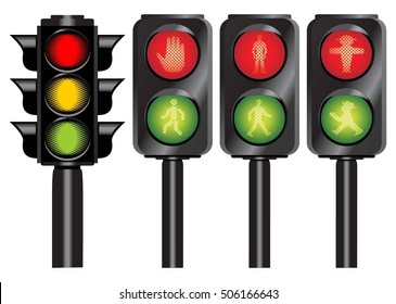 Vector Graphic of Traffic Signals