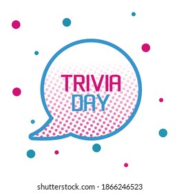 vector graphic of trivia day good for trivia day celebration. flat design. flyer design.flat illustration.