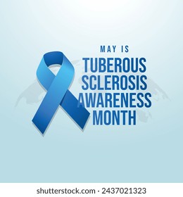 vector graphic of Tuberous Sclerosis Awareness Month ideal for Tuberous Sclerosis Awareness Month celebration.