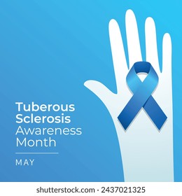 vector graphic of Tuberous Sclerosis Awareness Month ideal for Tuberous Sclerosis Awareness Month celebration.