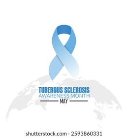 Vector graphic of Tuberous Sclerosis Awareness Month for Tuberous Sclerosis Awareness Month celebration.