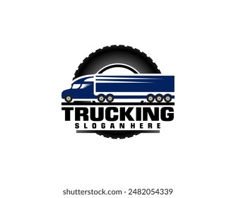 Vector graphic for tuck logo design, Truck Logo vector Premium Truck Company or Truck logistics and delivery Logo design template