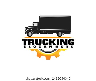 Vector graphic for tuck logo design, Truck Logo vector Premium Truck Company or Truck logistics and delivery Logo design template