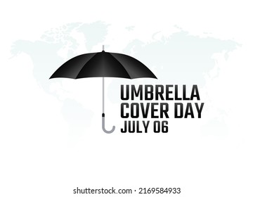 vector graphic of umbrella cover day good for umbrella cover day celebration. flat design. flyer design.flat illustration.