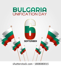 gráfico vectorial del día de la unificación de Bulgaria bueno para la celebración del día de la unificación de Bulgaria. diseño plano. diseño de volante.ilustración plana.