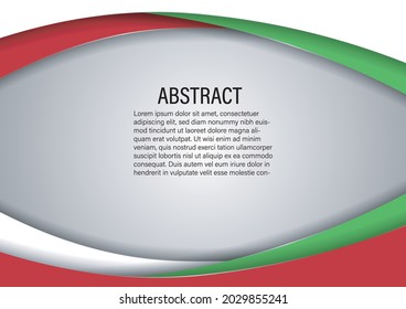 vector graphic of unification day of bulgaria celebration, Modern wave vector background with bulgaria flag colors