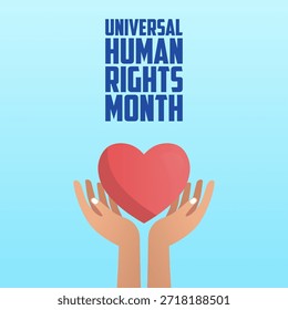 vector graphic of Universal Human Rights Month ideal for Universal Human Rights Month celebration