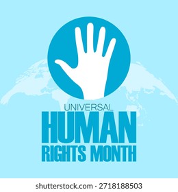 vector graphic of Universal Human Rights Month ideal for Universal Human Rights Month celebration
