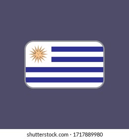 vector graphic of the uruguay state flag