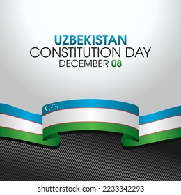gráfico vectorial del día de la constitución de uzbekistán bueno para la celebración del día de la constitución de uzbekistán. diseño plano. diseño de volante.ilustración plana.