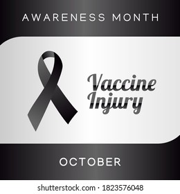 Vector graphic of vaccine injury awareness month good for vaccine injury awareness month celebration. flat design. flyer design.flat illustration.