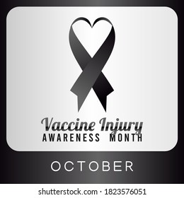 Vector graphic of vaccine injury awareness month good for vaccine injury awareness month celebration. flat design. flyer design.flat illustration.