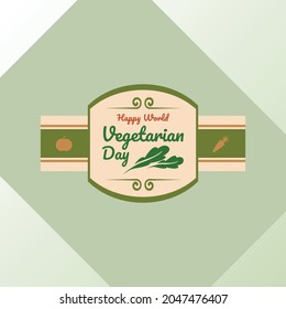 Vector graphic of vegetarian day logos.
Great for use on vegetarian days as a greeting, can be used for stickers, labels, logos, merchandise, as additional designs, etc.
Editable