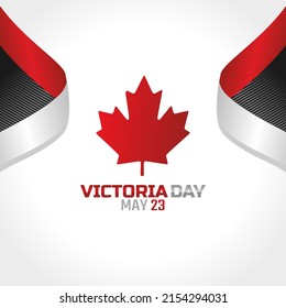 vector graphic of victoria day good for victoria day celebration. flat design. flyer design.flat illustration.