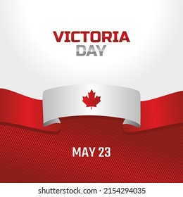 vector graphic of victoria day good for victoria day celebration. flat design. flyer design.flat illustration.