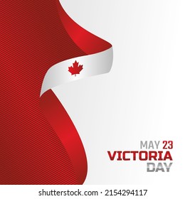 vector graphic of victoria day good for victoria day celebration. flat design. flyer design.flat illustration.