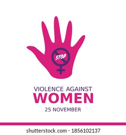 vector graphic of violence against women good for violence against women celebration. flat design. flyer design.flat illustration.