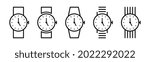 Vector graphic of watch icon collection