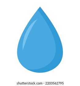 Vector graphic of water. Blue water drops illustration with flat design style. Suitable for content design assets