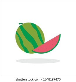 vector graphic of water melon fruit